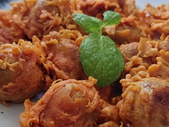 Crunchy fritters batter (Pisang/Cempedak goreng rangup)