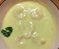 Thick and Creamy Garlic Prawns