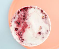 Vanilla/Berry frozen yogurt