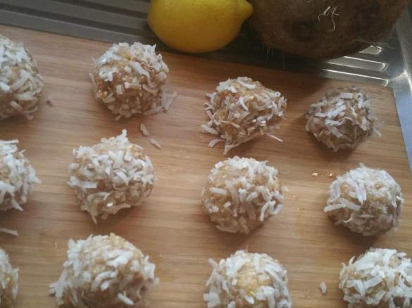 Coconut and Lemon Bling Balls