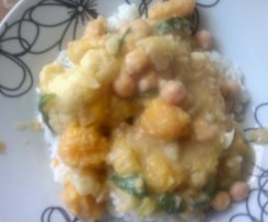 Awesome Pumpkin, Chickpea and Spinach Satay