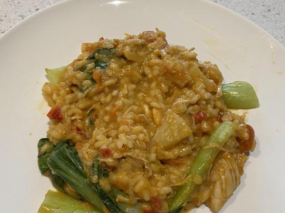 Thai chicken curry risotto