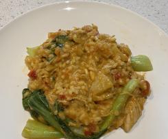 Thai chicken curry risotto