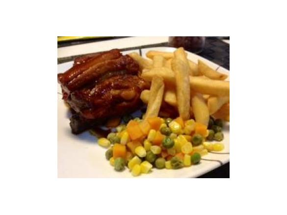 Spare Ribs Cooked in the Bowl