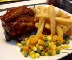 Spare Ribs Cooked in the Bowl