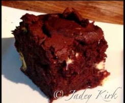 Fudgey Double Chocolate Raspberry Brownies 