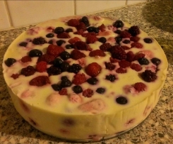 Gluten Free White Choc & Berry Cheesecake