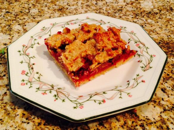  Lemon , Raspberry and Walnut Slice