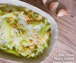 Stir-fried Hairy Gourd with Dried Shrimp and Tang Hoon