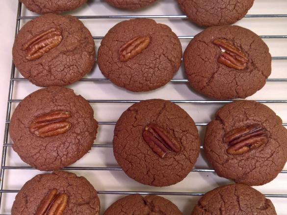 Gluten Free Nutella and Peacan Biscuits