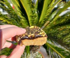 Sticky Ginger and Pistacio Slab