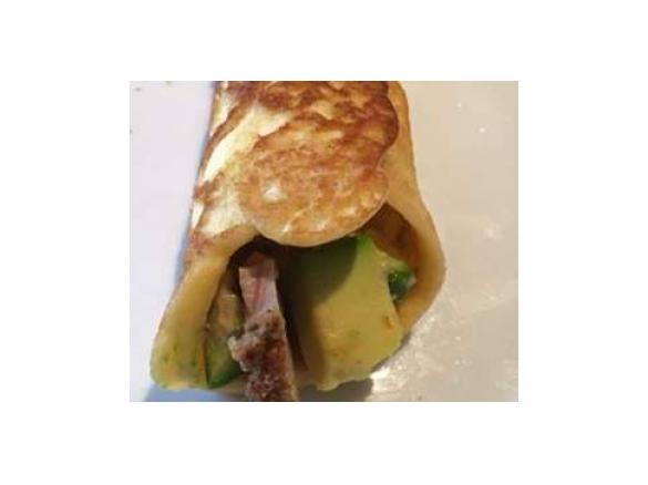 Grain free breakfast burrito wrap