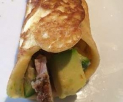 Grain free breakfast burrito wrap