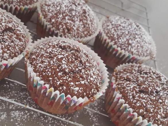 Chocolate Zucchini Muffins