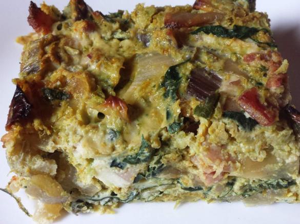 Silverbeet & Bacon Quiche
