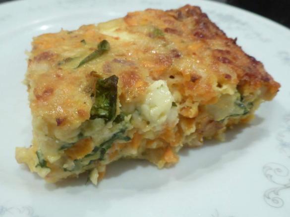 Vegetable and Chorizo Slice