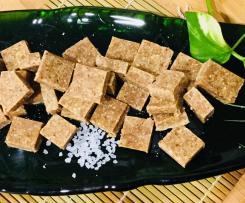 Raw Vegan Salted Caramel Protein Slice