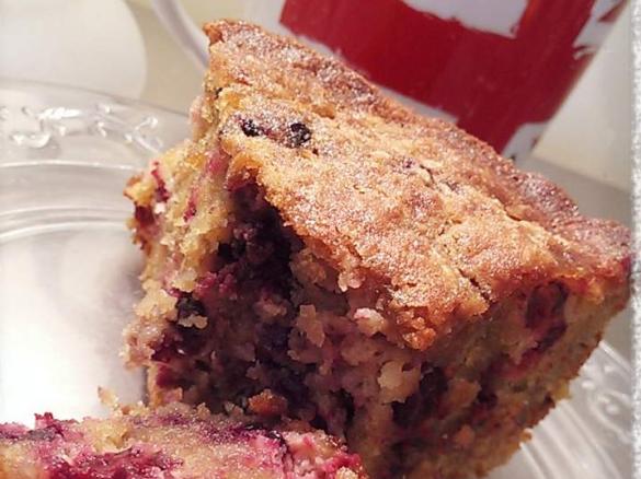 Gluten-Free Dairy-Free Coconut and Blackberry Cake