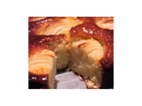 Glazed Apple & Coconut Tea Cake