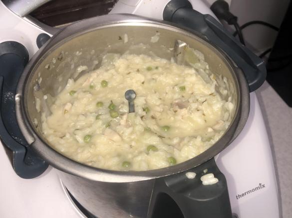 Lemon, garlic and chicken rissoto