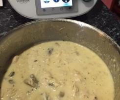Chicken in Cream mushroom sauce