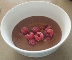 Chocolate and banana sugar free custard