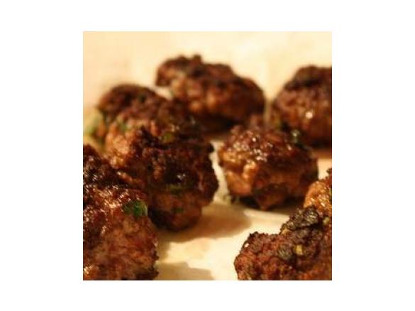 Lamb haloumi meatballs 