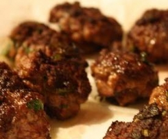 Lamb haloumi meatballs 