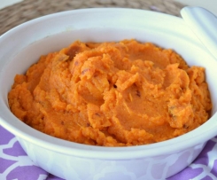 Mashed sweet potato and carrot 