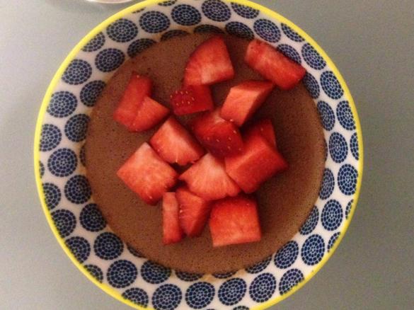 Guilt free chocolate mousse