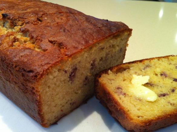 Rhubarb, Lime & Ricotta Loaf