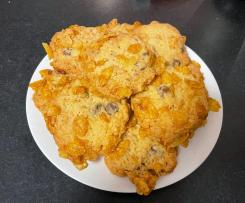 Chocky Rock Biscuits - Cornflake and choc chip biscuits