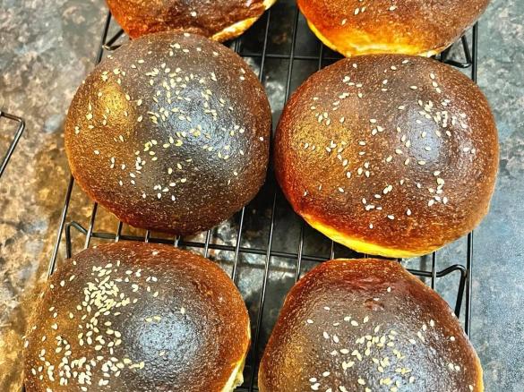 The Best Keto Brioche Buns Ever!