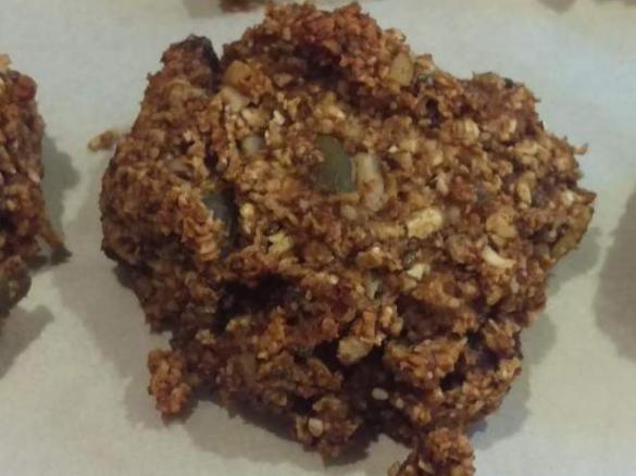 Healthful oat cookies