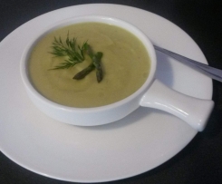Creamy Asparagus & Cauliflower Soup