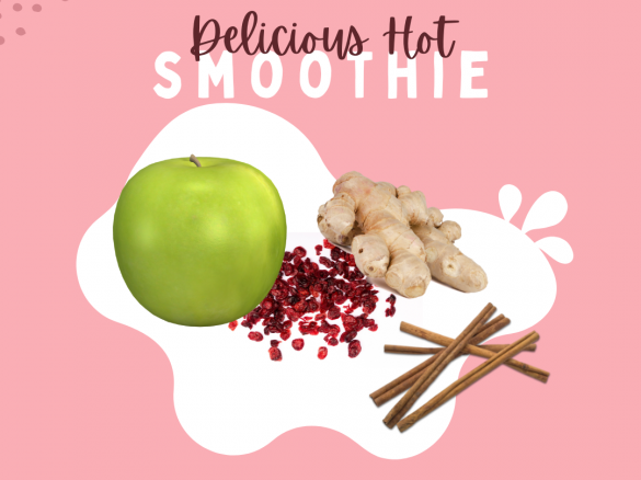 Hot Apple, Cranberry and Ginger Smoothie