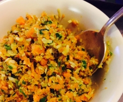 5 second Indian Carrot and Coconut Salad : A fantastically fresh and easy side dish to a curry