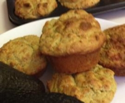 Avocado, Bacon and Cheese Muffins