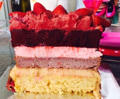 60 Second Strawberry Cake