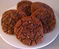 Peanut butter and dark chocolate cookies