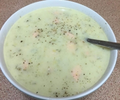 Salmon Chowder with Dill and Potatoes