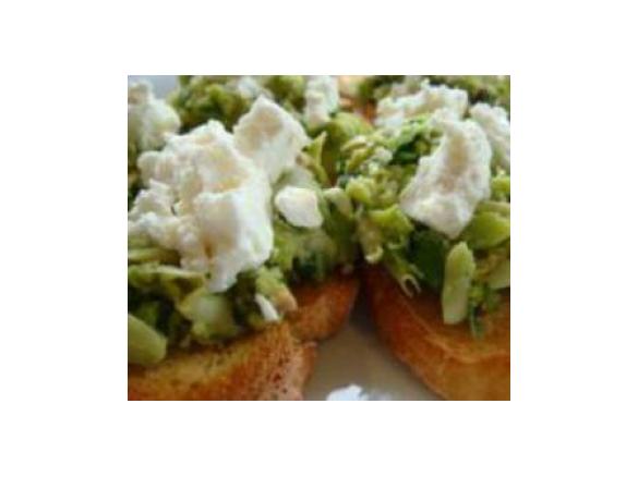 Broad Bean Bruschetta