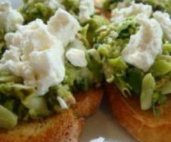 Broad Bean Bruschetta