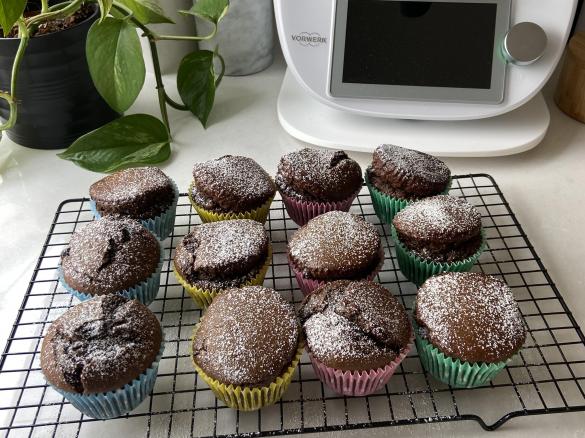 Double Choc Banana Muffins