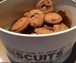 Chocolate, chia & ginger cookies