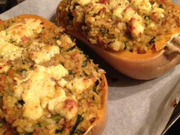 Roast Pumpkin with Fruity Rice