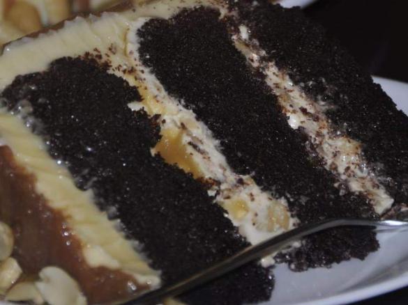 Decadent Nougat Chocolate Cake