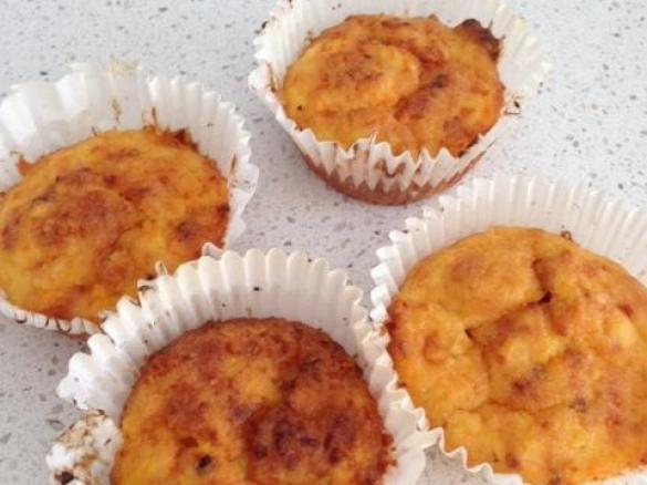 Pumpkin & Carrot Cheesy Muffins