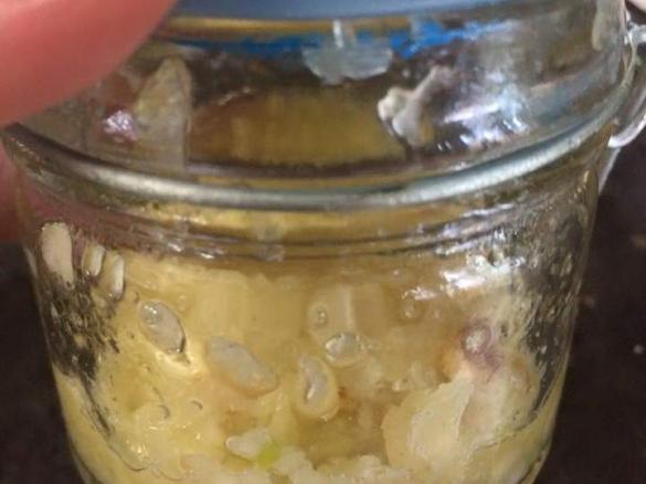 Homemade Minced Garlic in a jar