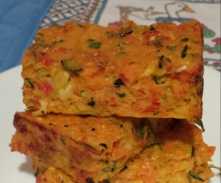 Carrot, Zucchini & Capsicum Slice